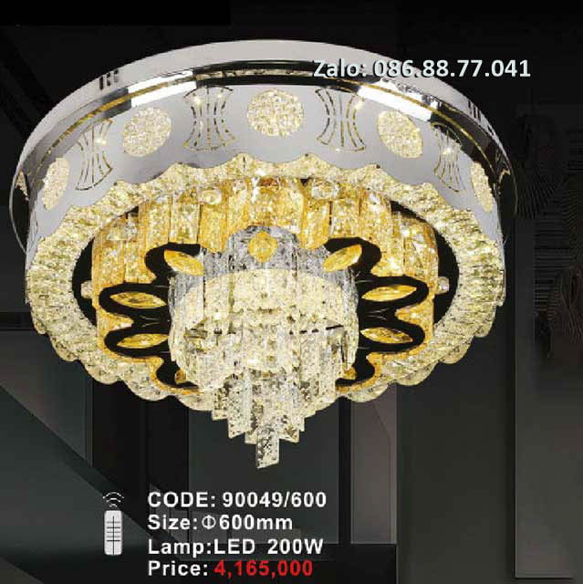 Đèn ốp trần kính 90049/600