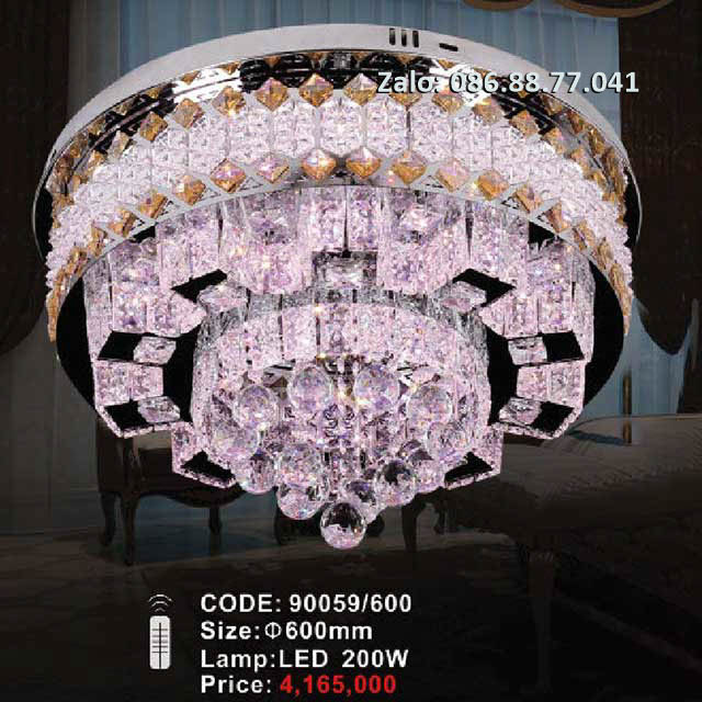 Đèn ốp trần kính 90059/600