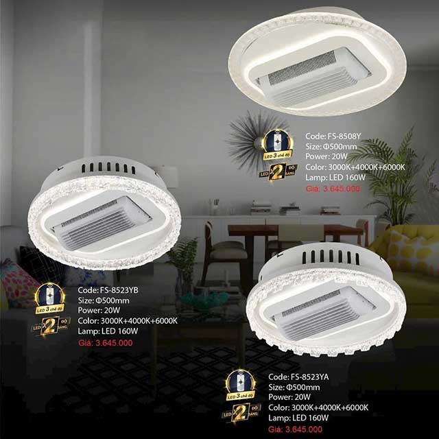 Quạt ốp trần đèn led FS-860F 5 quat-op-tran-den-led