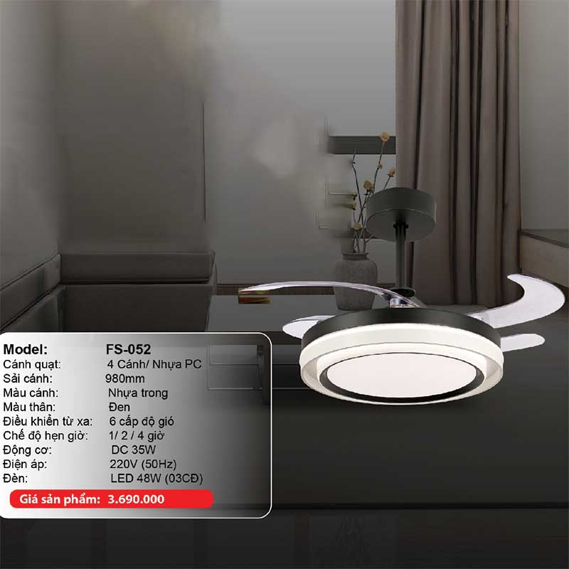 Quạt trần đèn Mountain Fan FS-052