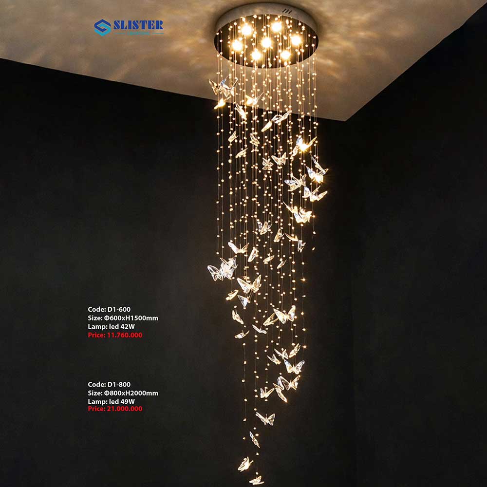 Đèn chùm đàn bướm D1-600