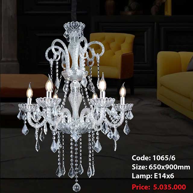 Đèn chùm nến phòng khách 1065/6